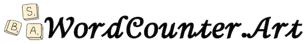 Word Counter with Artistic Fonts